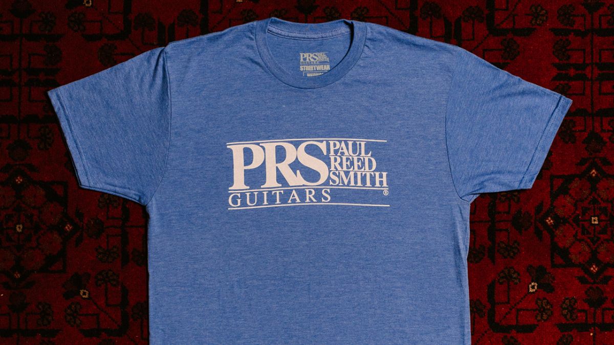 PRS CLASSIC BLOCK LOGO TEE NEW COLOR: HEATHER BLUE